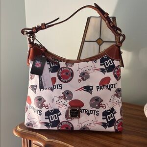 NWT Dooney & Bourke New England Patriots NFL Hobo Bag Orig $288